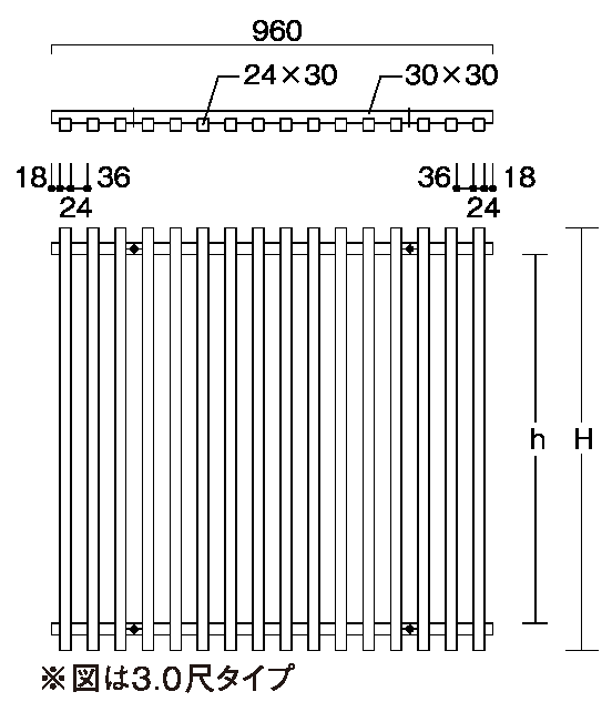 面格子　図