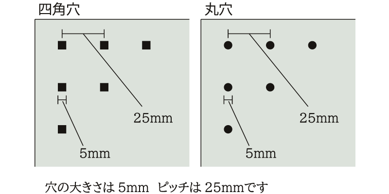 ファブリックボードサイズ図